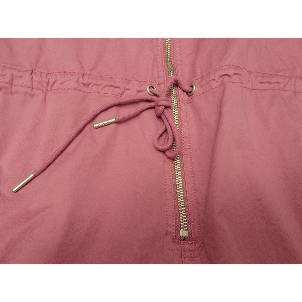 Pistola Shorts Romper Size Small Pink Zip Front Utility Drawstring Pockets - Picture 11 of 13